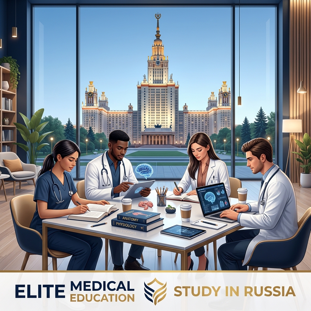 Medical students studying abroad in Russia